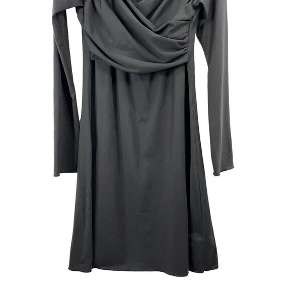PrAna Black Cross Over Front Tally Dress Sz M  Long Sleeve - Picture 5 of 9